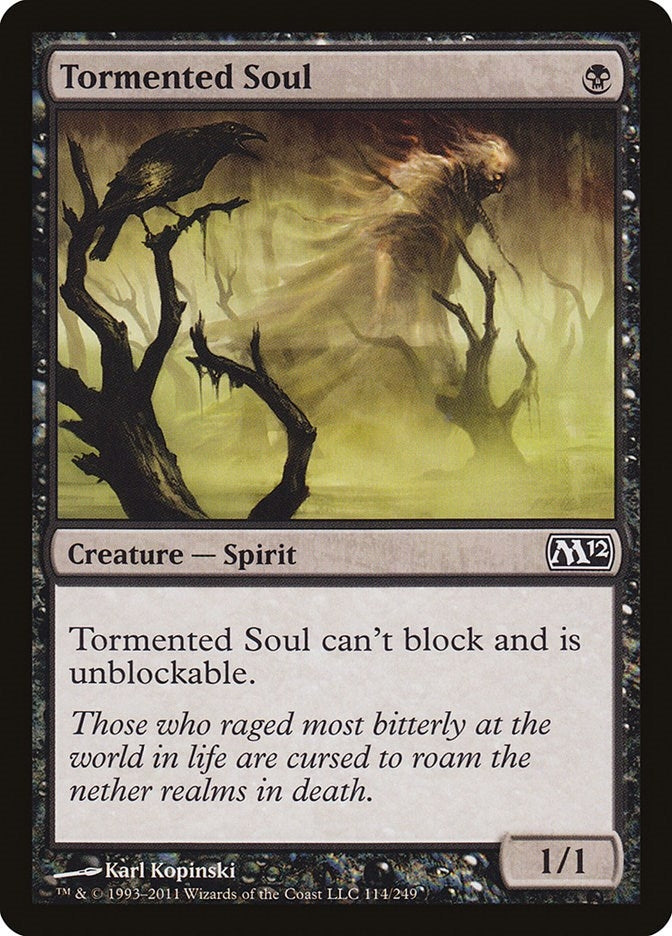 Image for Tormented Soul (114) [Magic 2012 (M12)] - Magic: The Gathering