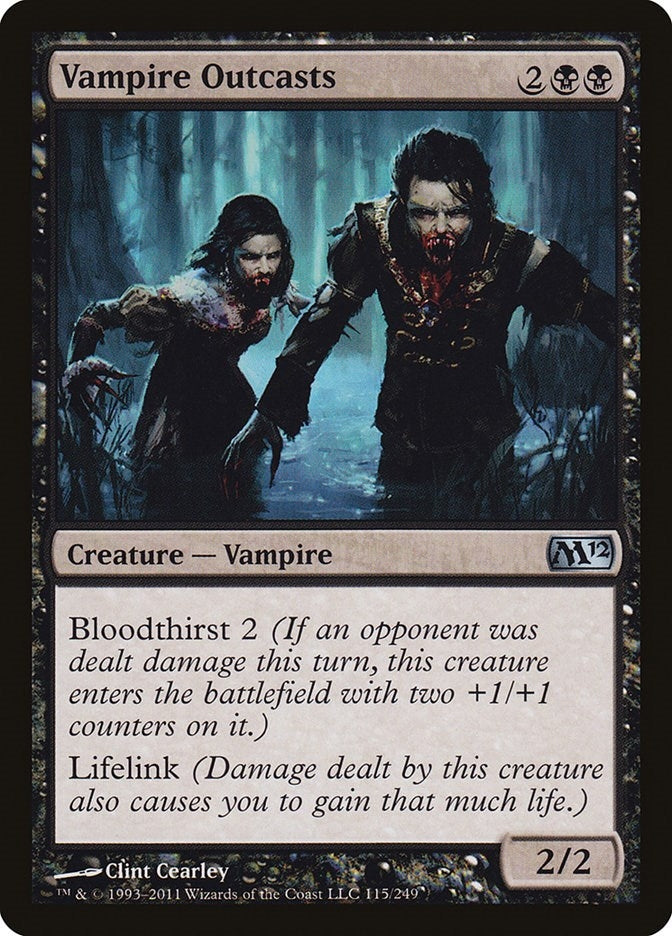 Image for Vampire Outcasts (115) [Magic 2012 (M12)] - Magic: The Gathering