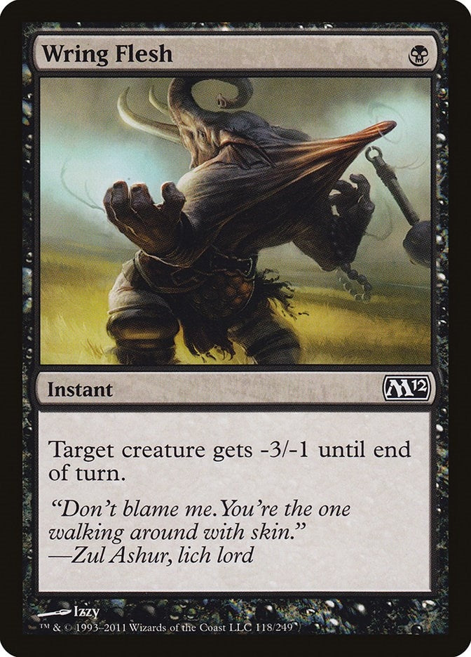 Image for Wring Flesh (118) [Magic 2012 (M12)] - Magic: The Gathering