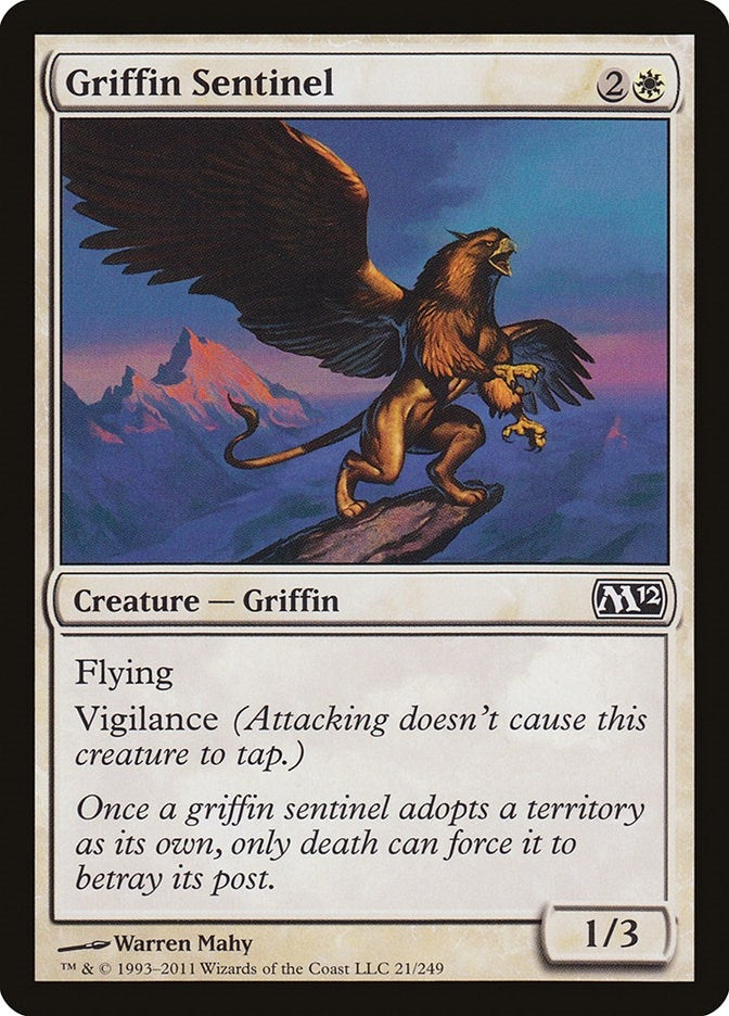 Image for Griffin Sentinel (21) [Magic 2012 (M12)] - Magic: The Gathering