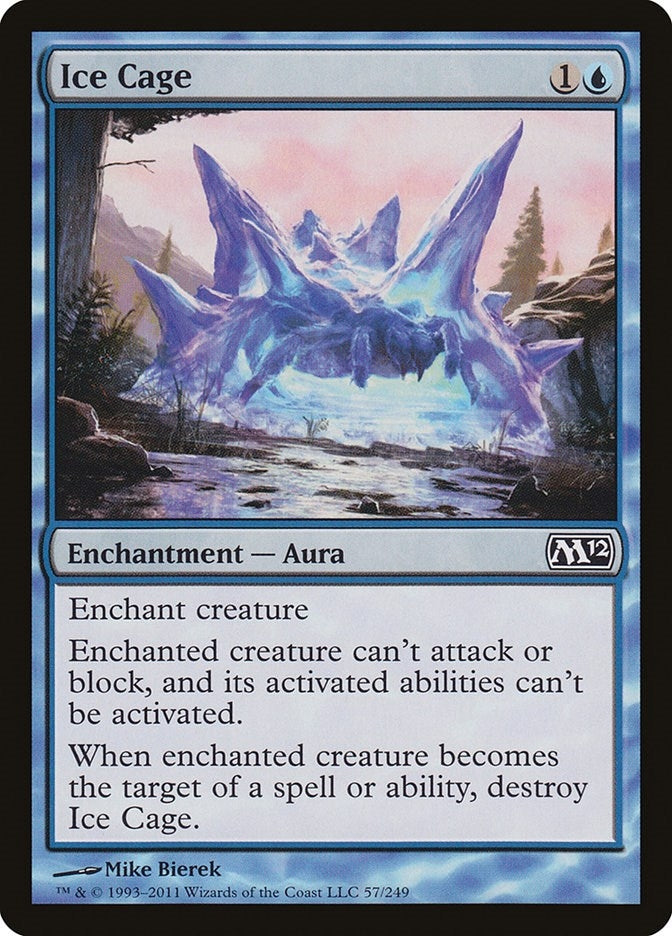 Image for Ice Cage (57) [Magic 2012 (M12)] - Magic: The Gathering
