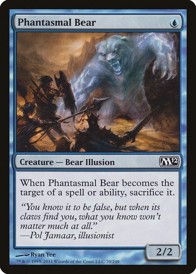 Image for Phantasmal Bear (70) [Magic 2012 (M12)] - Magic: The Gathering