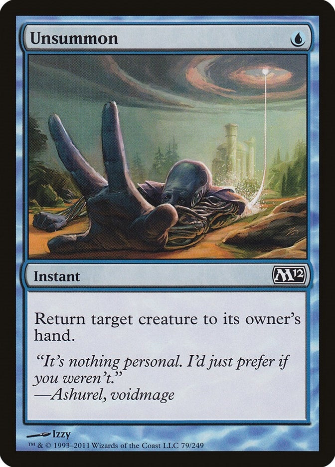 Image for Unsummon (79) [Magic 2012 (M12)] - Magic: The Gathering
