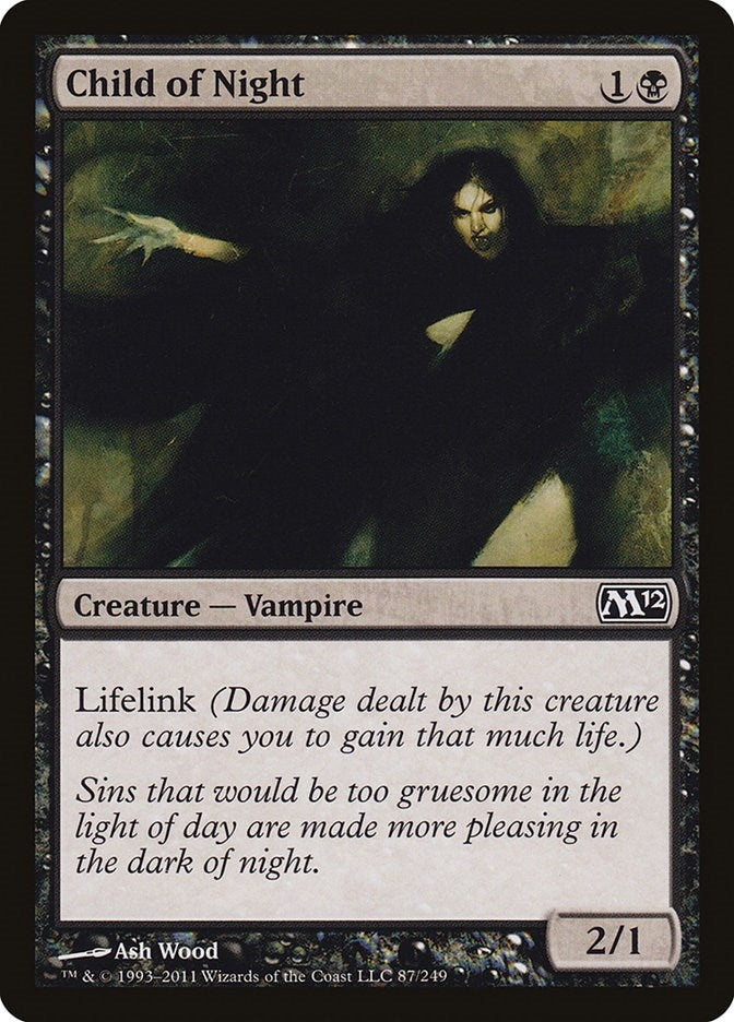 Image for Child of Night (87) [Magic 2012 (M12)] - Magic: The Gathering