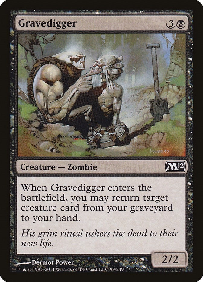 Image for Gravedigger (99) [Magic 2012 (M12)] - Magic: The Gathering