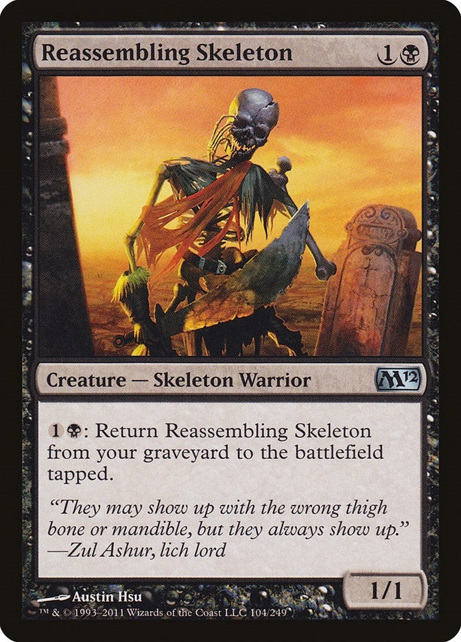 Image for Reassembling Skeleton (104) [Magic 2012 (M12)] - Magic: The Gathering