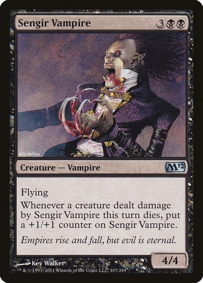 Image for Sengir Vampire (107) [Magic 2012 (M12)] - Magic: The Gathering