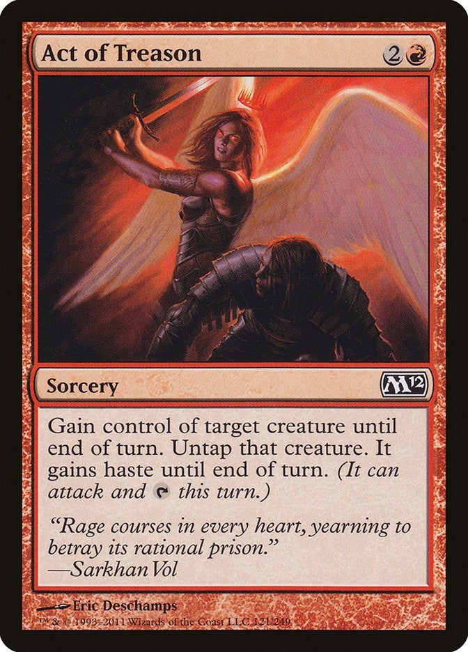 Image for Act of Treason (121) [Magic 2012 (M12)] - Magic: The Gathering