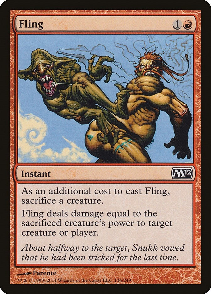 Image for Fling (134) [Magic 2012 (M12)] - Magic: The Gathering