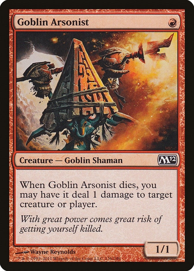 Image for Goblin Arsonist (136) [Magic 2012 (M12)] - Magic: The Gathering