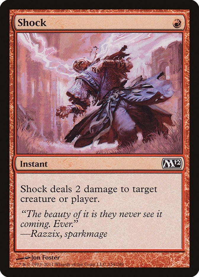 Image for Shock (154) [Magic 2012 (M12)] - Magic: The Gathering
