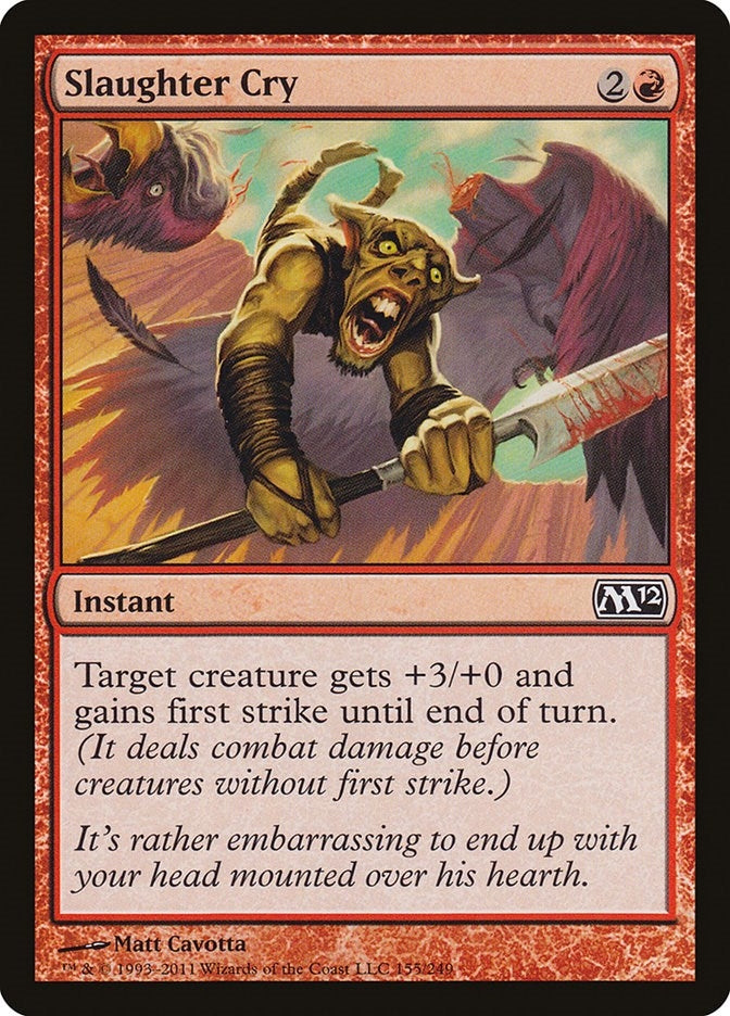 Image for Slaughter Cry (155) [Magic 2012 (M12)] - Magic: The Gathering