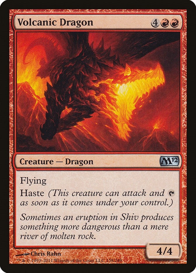 Image for Volcanic Dragon (158) [Magic 2012 (M12)] - Magic: The Gathering