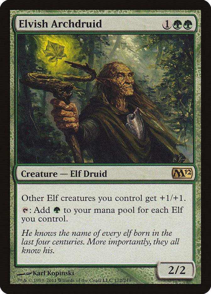 Image for Elvish Archdruid (172) [Magic 2012 (M12)] - Magic: The Gathering