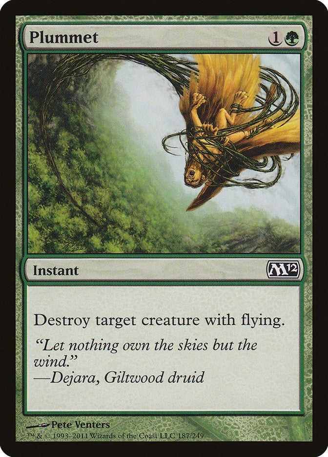 Image for Plummet (187) [Magic 2012 (M12)] - Magic: The Gathering
