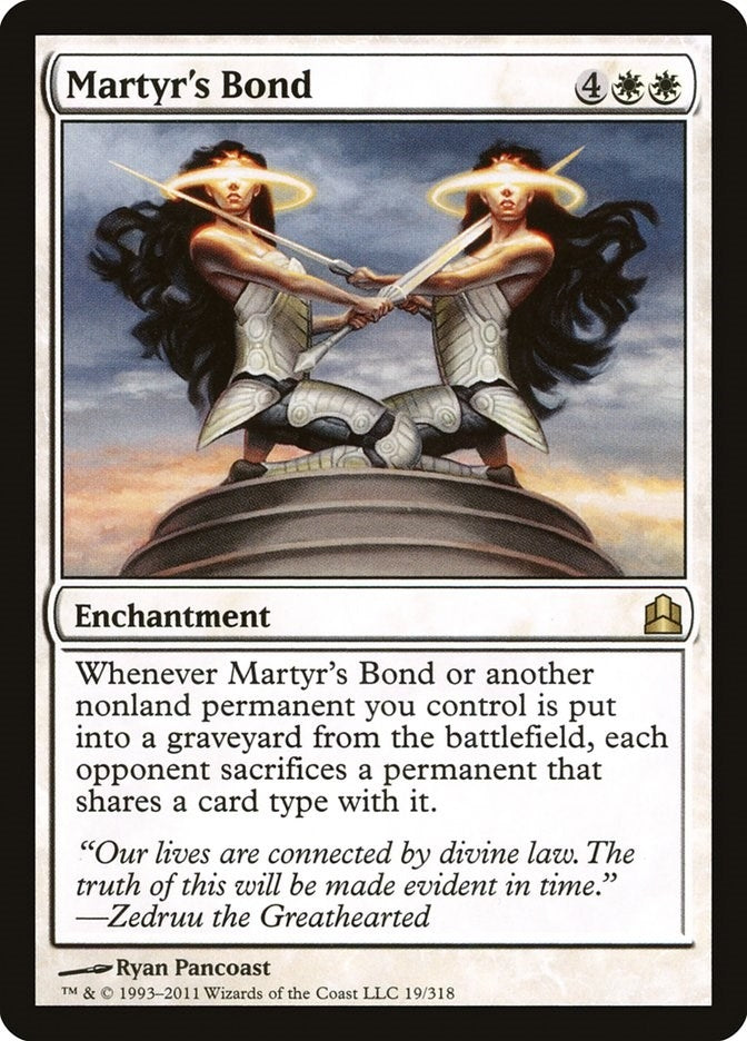 Image for Martyr's Bond (19) [Commander] - Magic: The Gathering