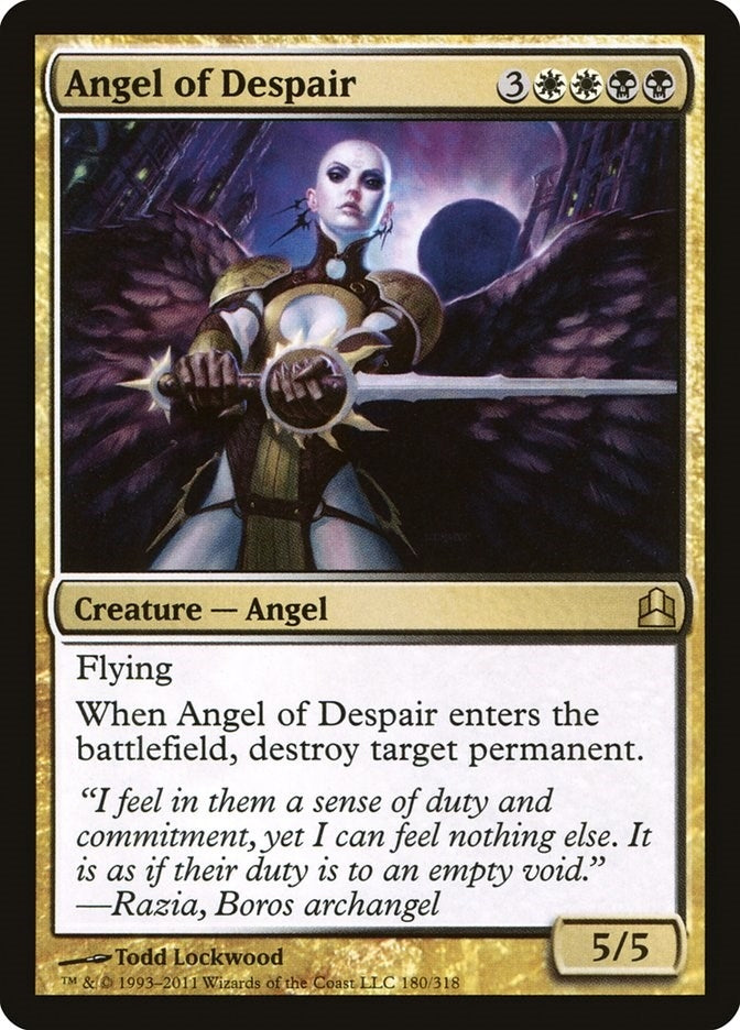 Image for Angel of Despair (180) [Commander] - Magic: The Gathering