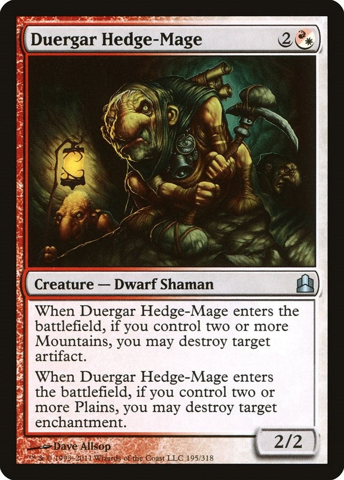 Image for Duergar Hedge-Mage (195) [Commander] - Magic: The Gathering