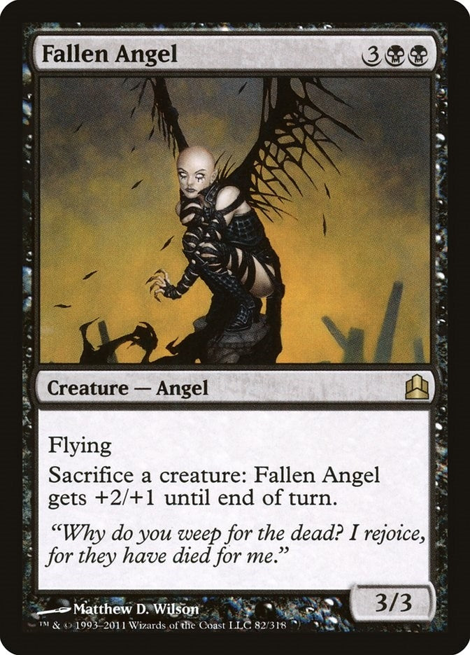 Image for Fallen Angel (82) [Commander] - Magic: The Gathering