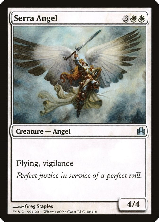 Image for Serra Angel (30) [Commander] - Magic: The Gathering