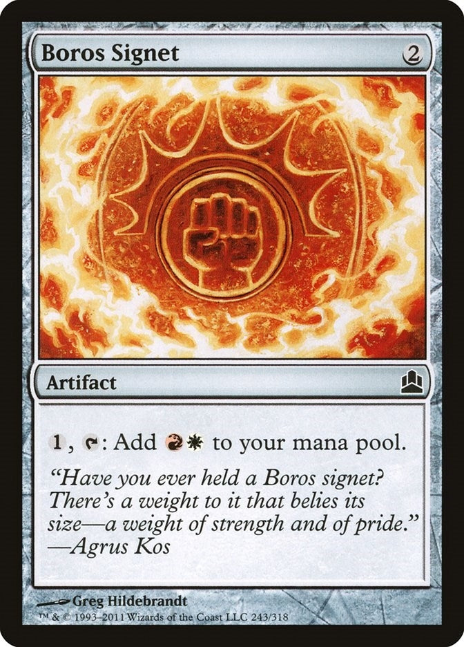Image for Boros Signet (243) [Commander] - Magic: The Gathering
