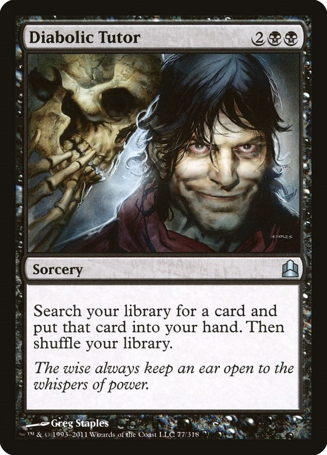 Image for Diabolic Tutor (77) [Commander] - Magic: The Gathering