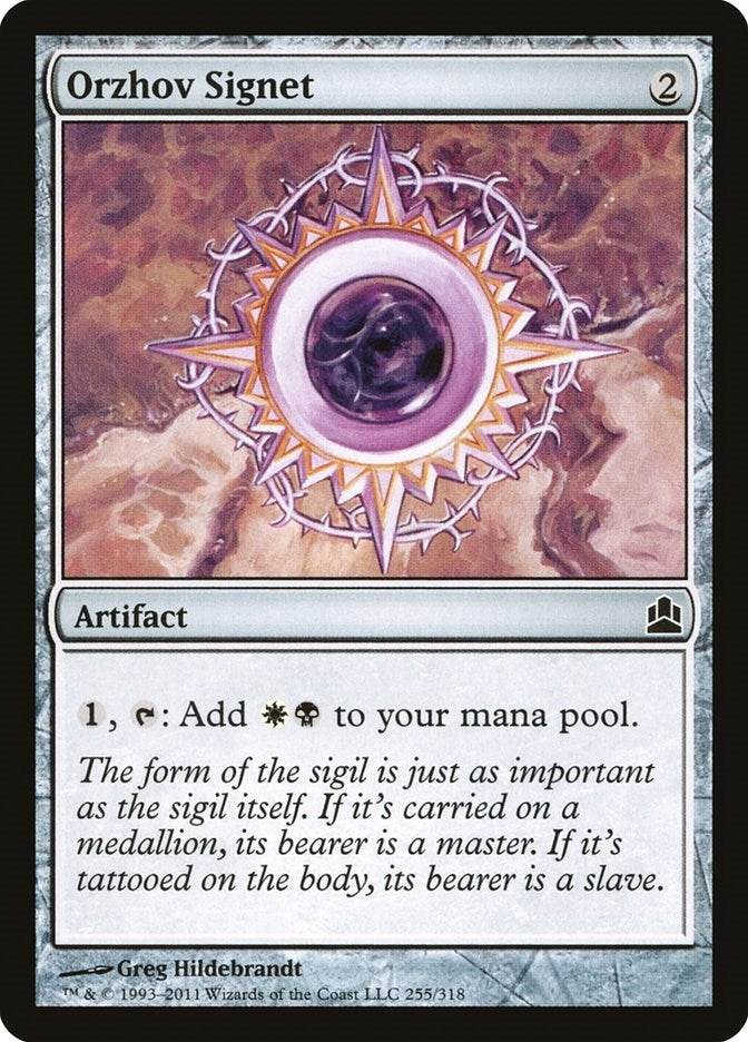 Image for Orzhov Signet (255) [Commander] - Magic: The Gathering