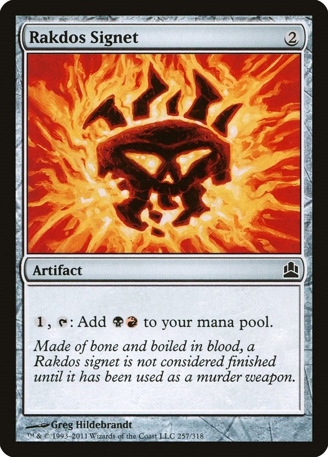 Image for Rakdos Signet (257) [Commander] - Magic: The Gathering