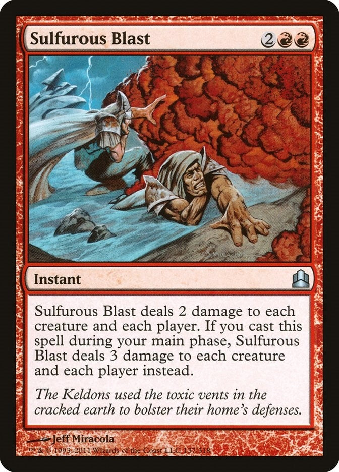 Image for Sulfurous Blast (137) [Commander] - Magic: The Gathering