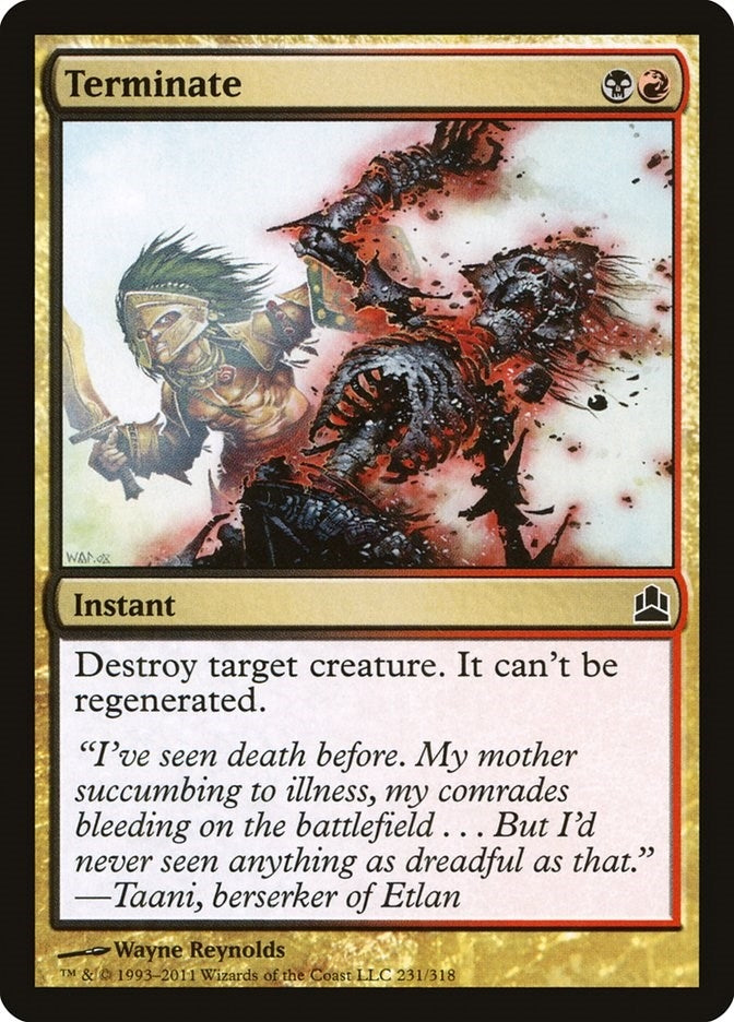 Image for Terminate (231) [Commander] - Magic: The Gathering