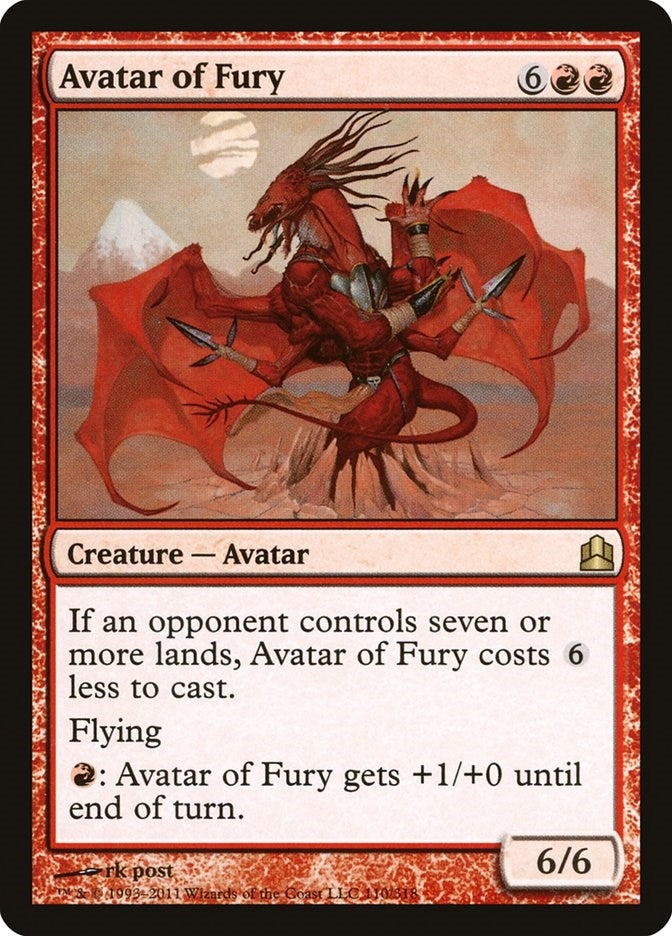 Image for Avatar of Fury (110) [Commander] - Magic: The Gathering