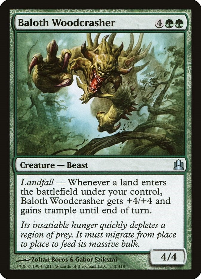 Image for Baloth Woodcrasher (143) [Commander] - Magic: The Gathering