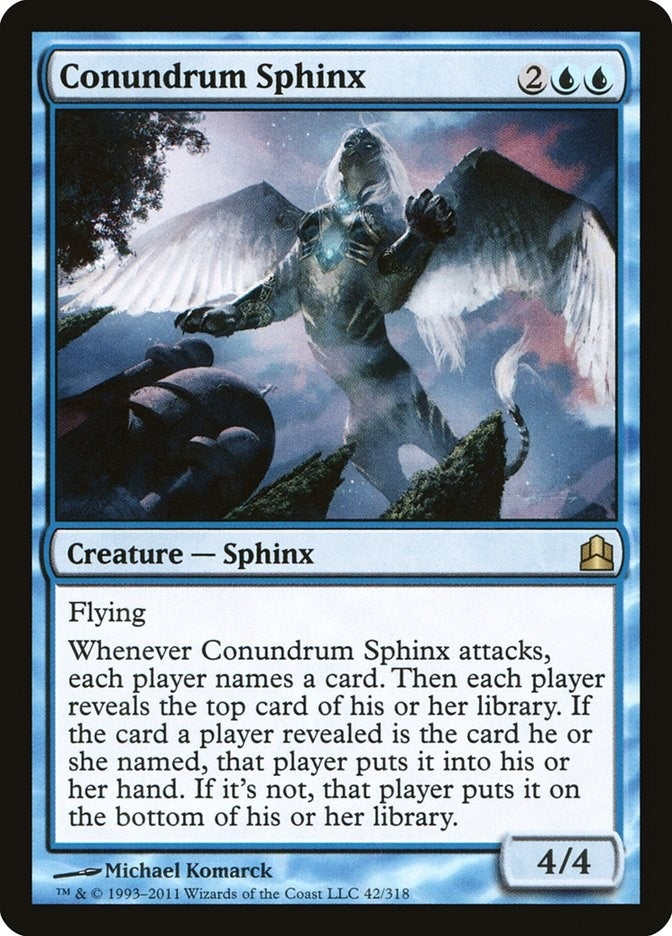 Image for Conundrum Sphinx (42) [Commander] - Magic: The Gathering