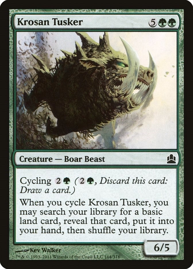 Image for Krosan Tusker (164) [Commander] - Magic: The Gathering