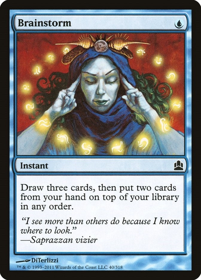 Image for Brainstorm (40) [Commander] - Magic: The Gathering