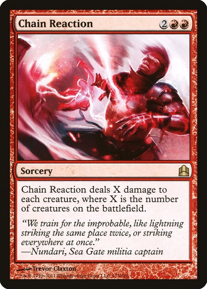 Image for Chain Reaction (113) [Commander] - Magic: The Gathering
