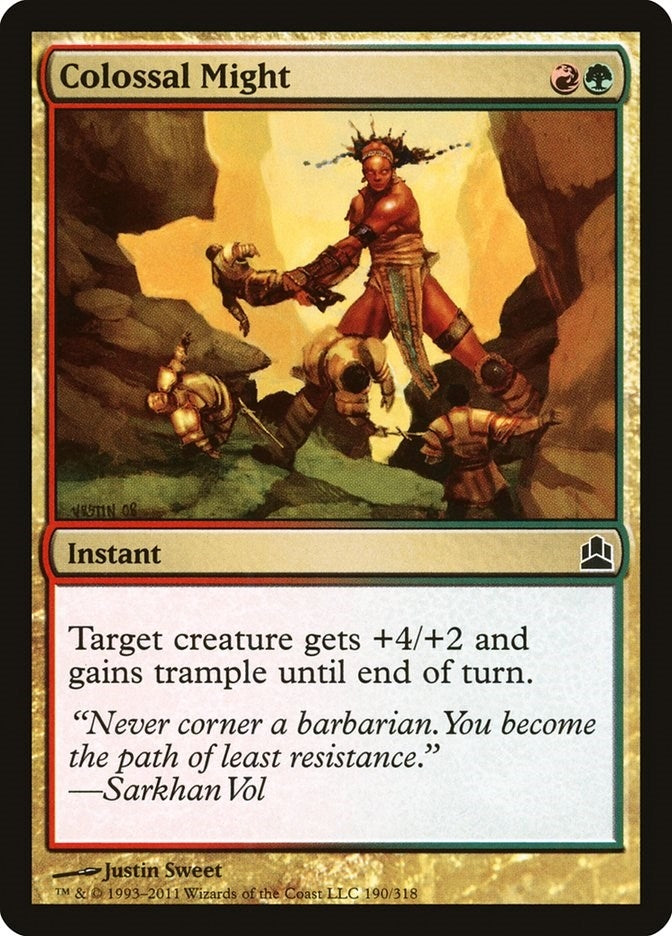 Image for Colossal Might (190) [Commander] - Magic: The Gathering