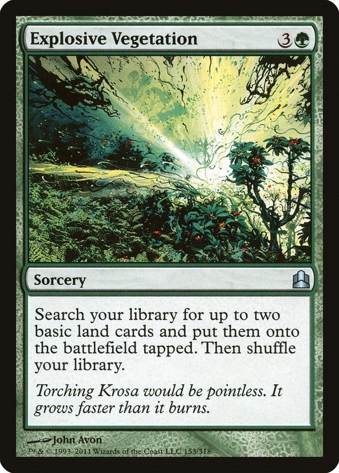 Image for Explosive Vegetation (153) [Commander] - Magic: The Gathering