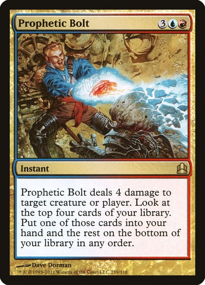 Image for Prophetic Bolt (219) [Commander] - Magic: The Gathering