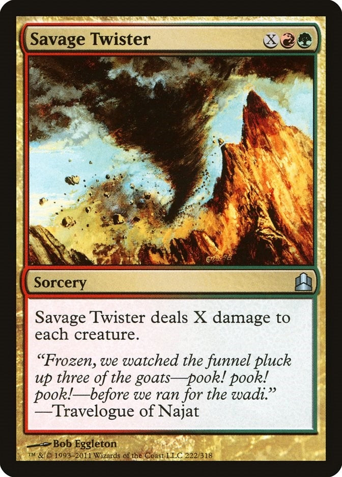 Image for Savage Twister (222) [Commander] - Magic: The Gathering