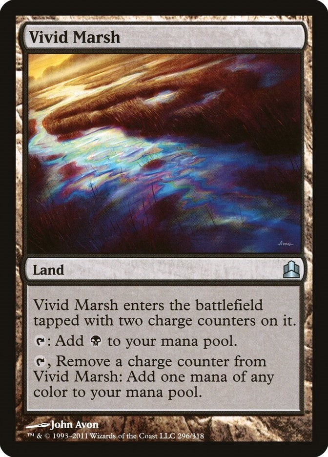 Image for Vivid Marsh (296) [Commander] - Magic: The Gathering