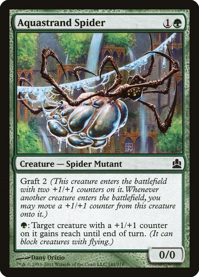 Image for Aquastrand Spider (141) [Commander] - Magic: The Gathering
