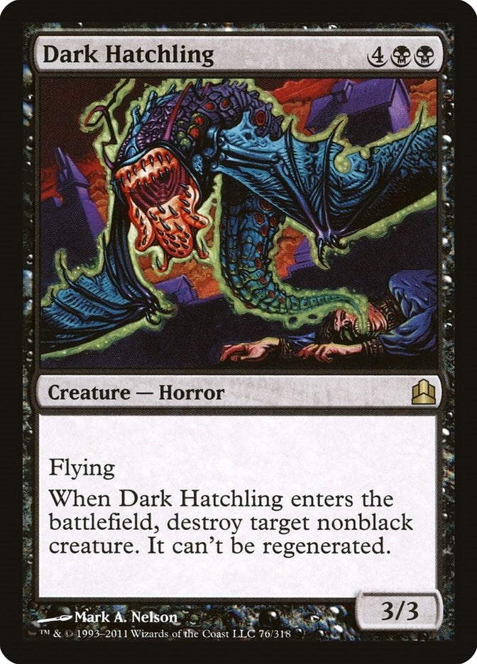 Image for Dark Hatchling (76) [Commander] - Magic: The Gathering