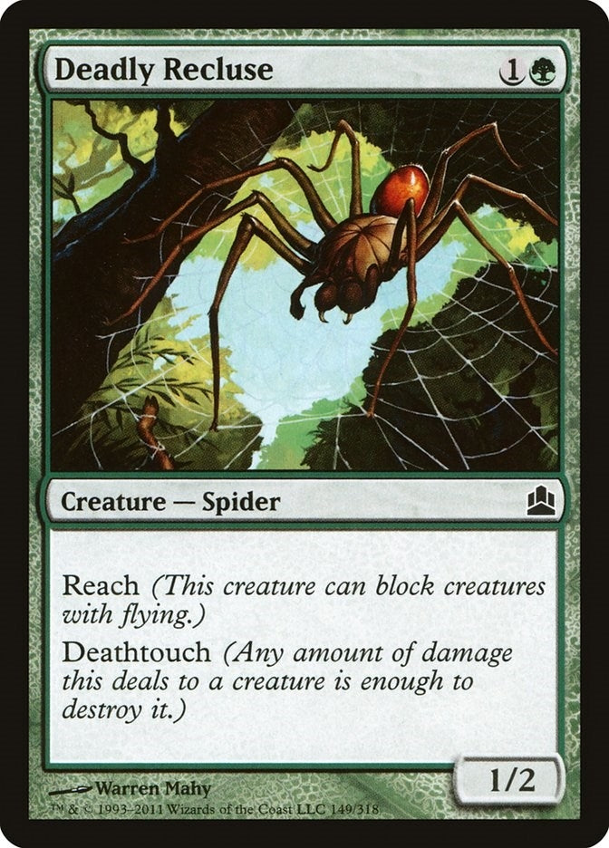 Image for Deadly Recluse (149) [Commander] - Magic: The Gathering