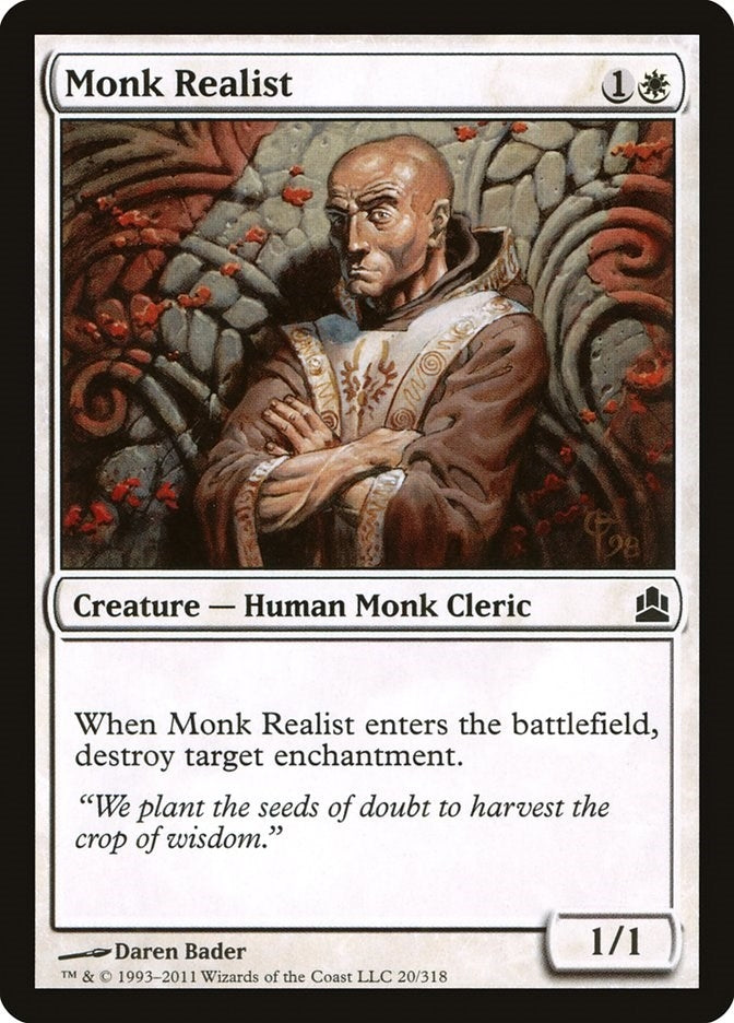 Image for Monk Realist (20) [Commander] - Magic: The Gathering