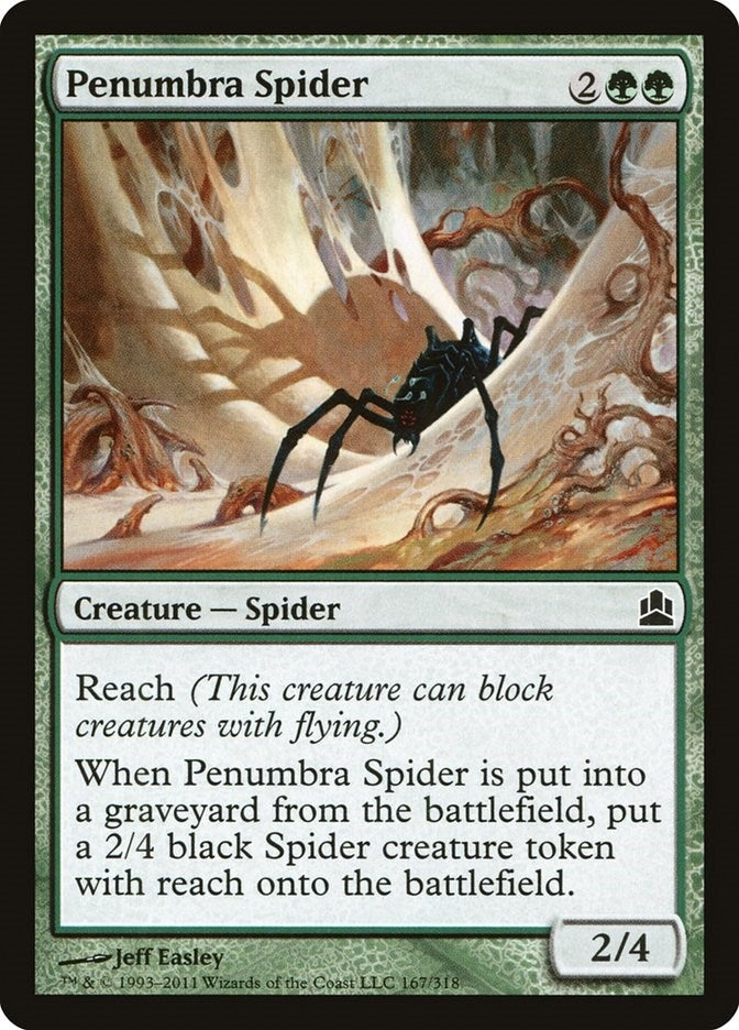 Image for Penumbra Spider (167) [Commander] - Magic: The Gathering