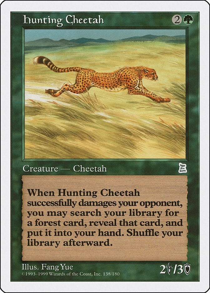 Image for Hunting Cheetah (138) [Portal Three Kingdoms] - Magic: The Gathering