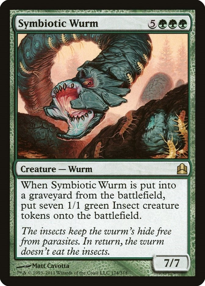 Image for Symbiotic Wurm (174) [Commander] - Magic: The Gathering