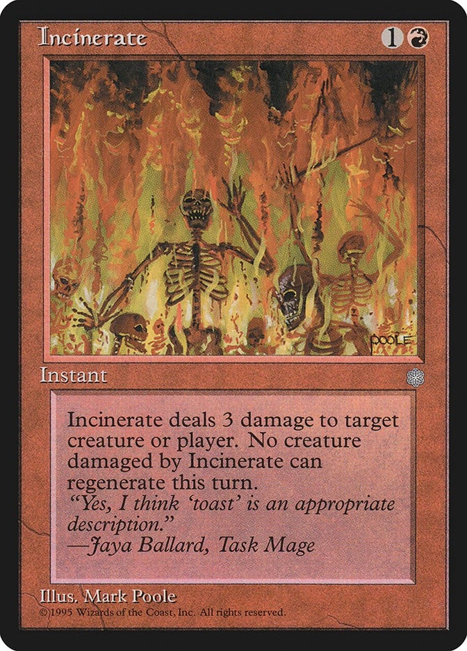 Image for Incinerate (194) [Ice Age] - Magic: The Gathering