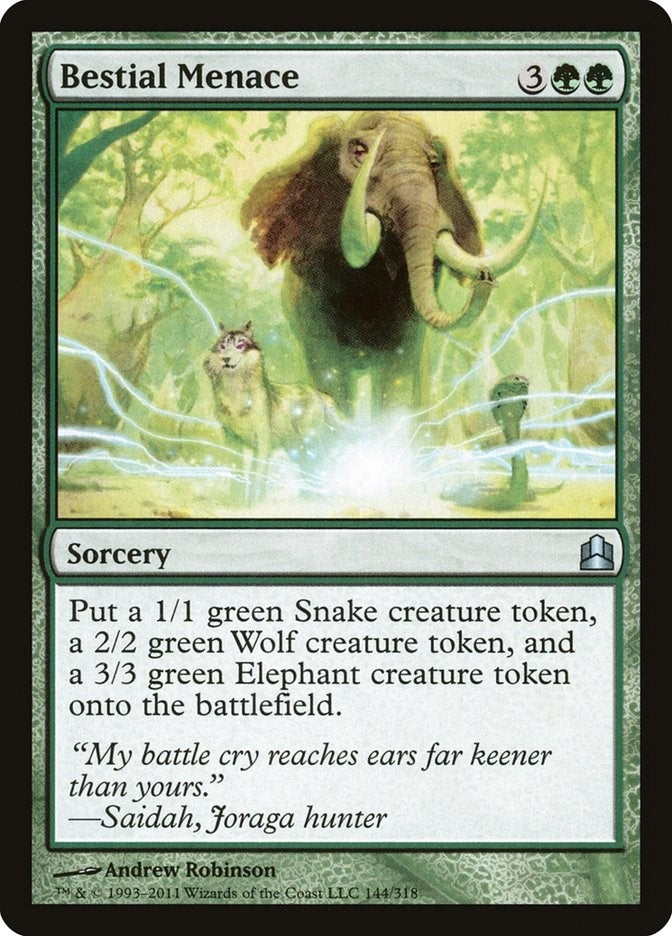 Image for Bestial Menace (144) [Commander] - Magic: The Gathering